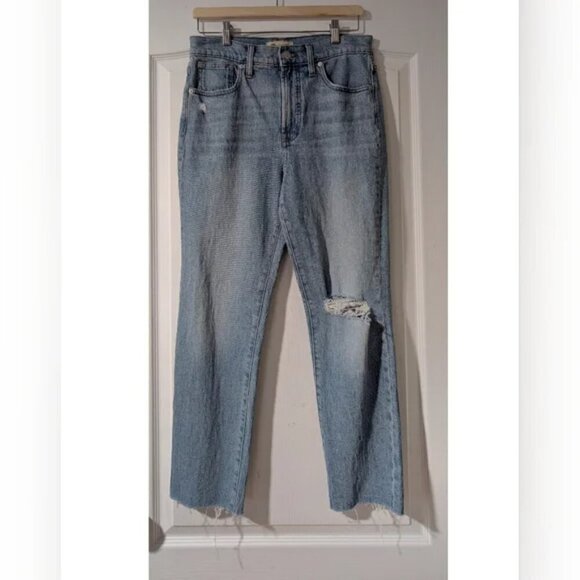 NWT Madewell | The Perfect Vintage Jean in Coney Wash: Destroyed Edition - Picture 4 of 15